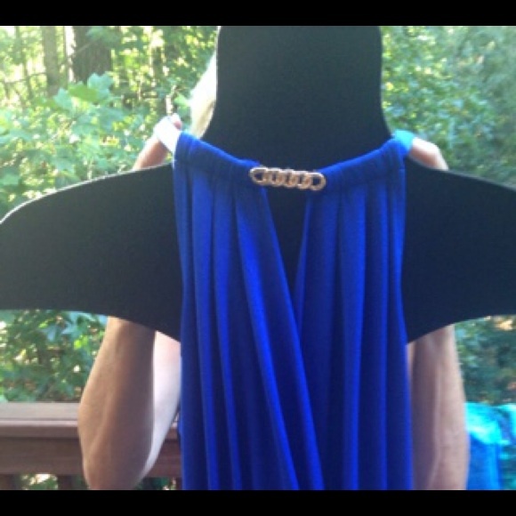 Michael Kors XS chain neckline high-low dress - Picture 1 of 2