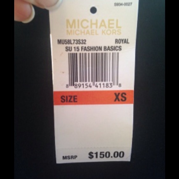 Michael Kors XS chain neckline high-low dress - Picture 2 of 2