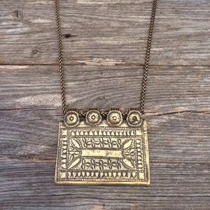 Dudine Bandera Necklace in Brass