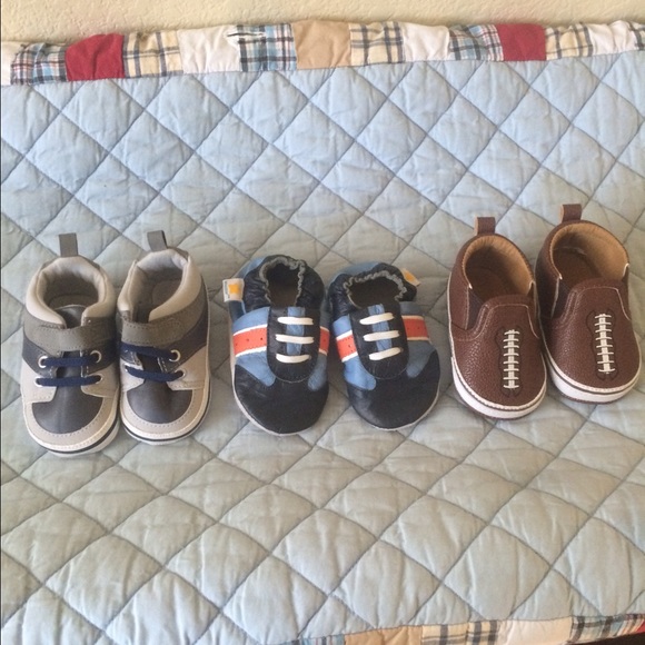 Baby boy bundle of shoes 6-12 months new