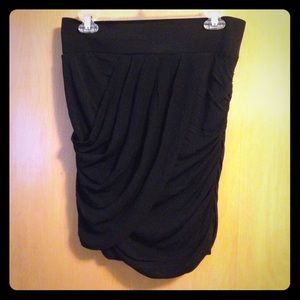 Black wrap skirt