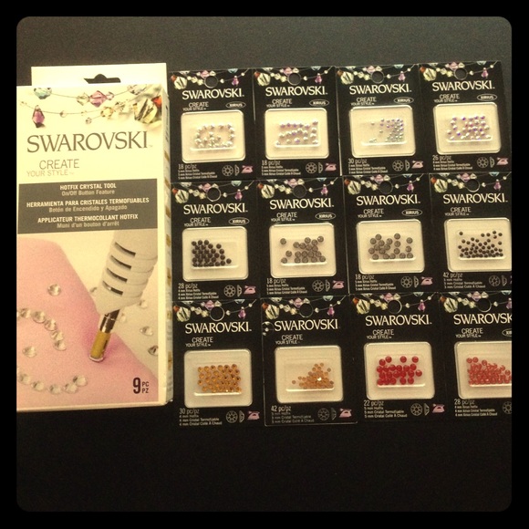 Swarovski HOTFIX tool & 12 Swarovski stone packs
