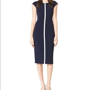 Michael Kors collection navy blue sheath dress