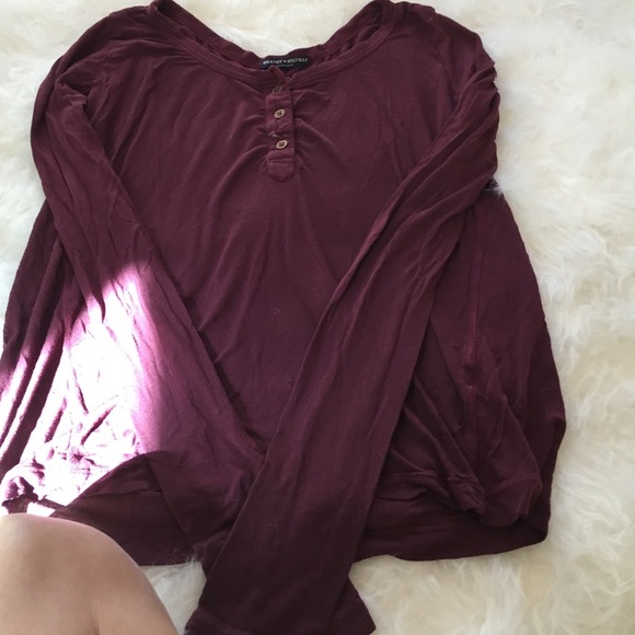 Brandy Melville three button long sleeved Tshirt