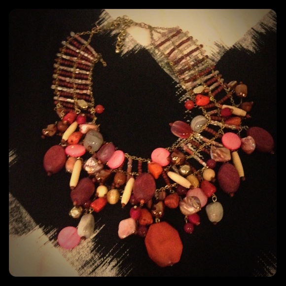 Super chunky coral necklace!