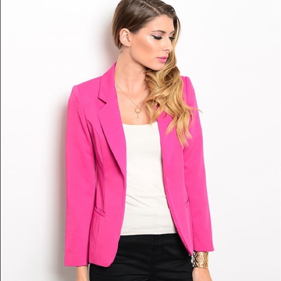 71 off Jackets & Blazers LAST ONE Pink Fuchsia Magenta Blazer Jacket