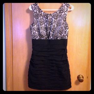 Black & Ivory lace dress from Express