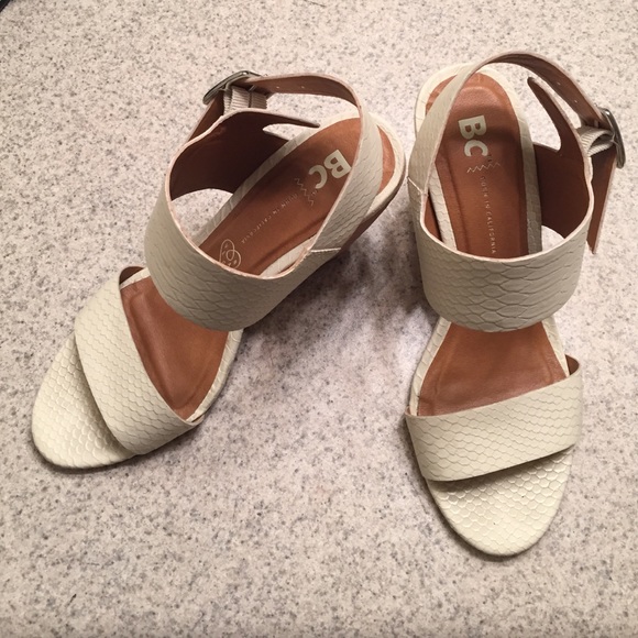 BC Retriever Off White Wedge Sandal