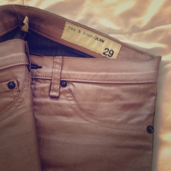Rag & Bone Jeans in Rose Gold