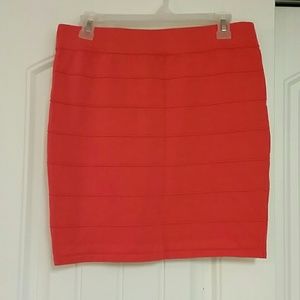 Women's size XL Coral Bodycon Skirt