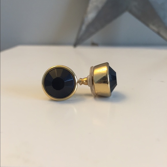 Kate spade black gumdrop stud earrings