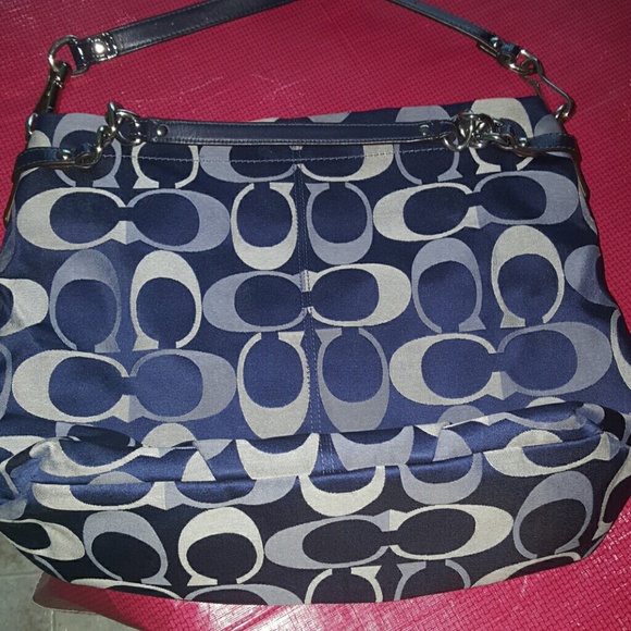 Royal blue large coach bag traded to luxuryc