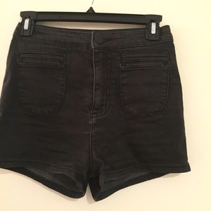 BDG urban outfitters black high waisted shorts