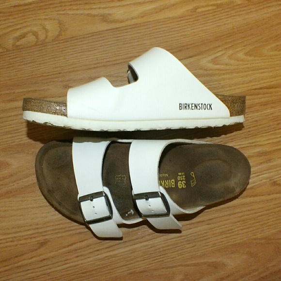 White Arizona Birkenstocks