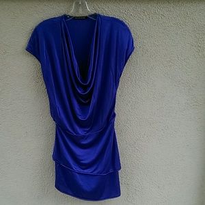 NWOT Black Halo draped cowl neck dress size XS