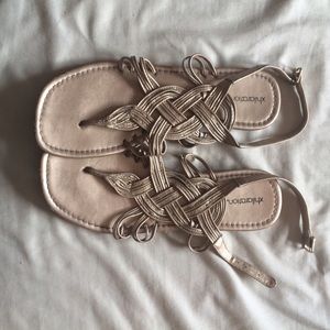 Cute gold sandals