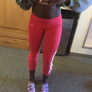 Hot Pink Adidas Athletic Leggings!