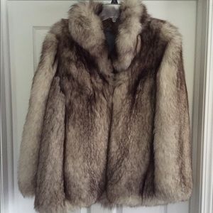 💯 Authentic Silver Fox Fur Coat