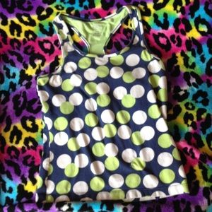 Polka dot workout tank