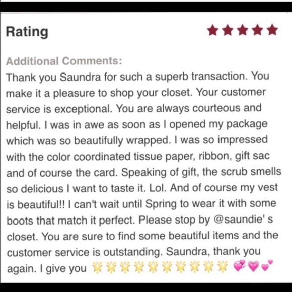 THANK YOU FOR YOUR BUSINESS & YOUR LOVELY REVIEWS - Picture 3 of 4