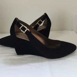 BCBGeneration Black Suede Pumps