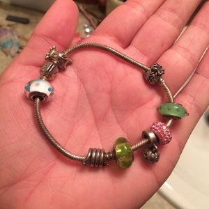 Pandora bracelet with charms!