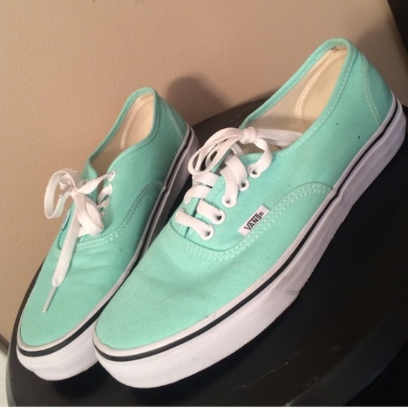 Mint Vans shoes