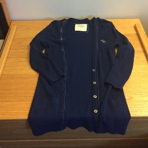 Navy Blue A&F cardigan!