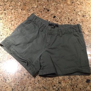 Army green shorts