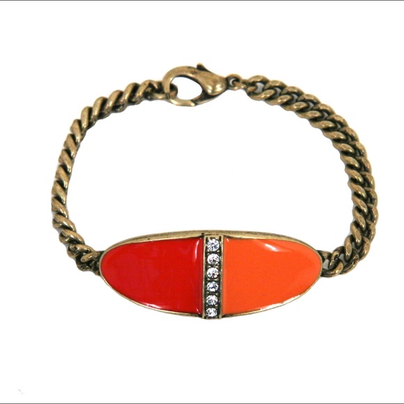 Dudine Red and Orange Enamel Bracelet - Picture 2 of 4
