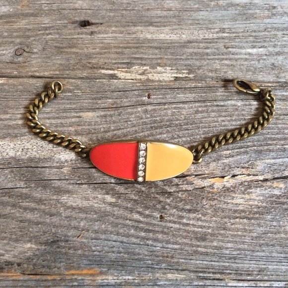 Dudine Red and Orange Enamel Bracelet - Picture 4 of 4