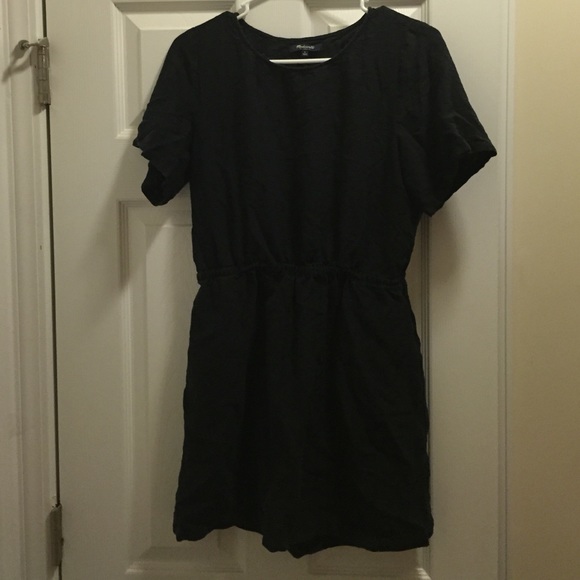Black soft silk dress