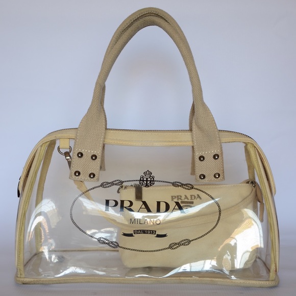 prada clear bag