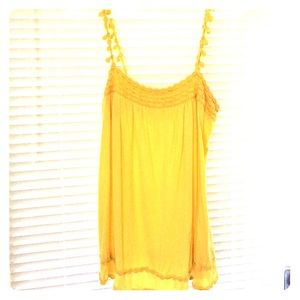 Yellow juicy couture crochet tank top