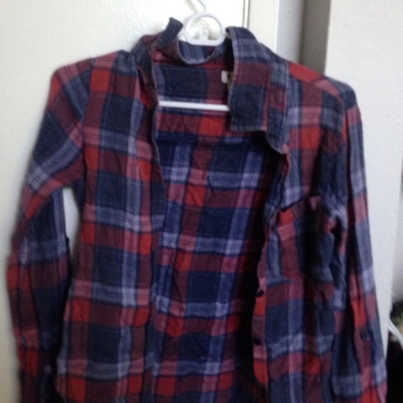 Red and blue flannel