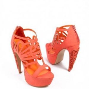 Neon Orange Alti Akira Pumps
