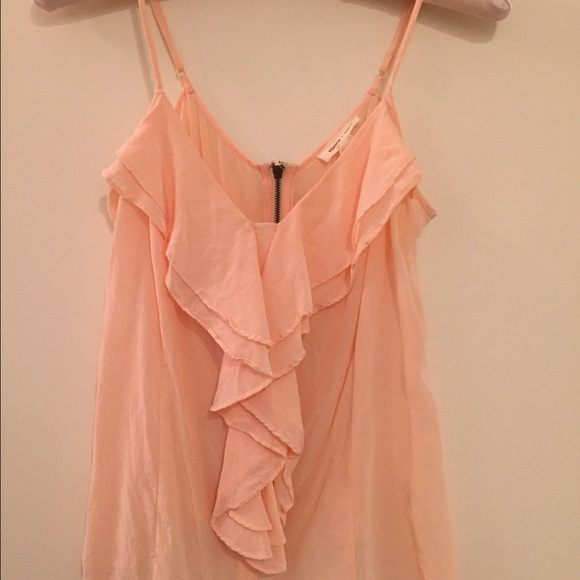 Pink silence and noise tank top