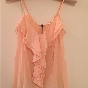 Pink silence and noise tank top