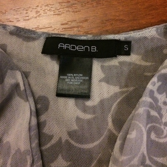 Almost Sheer Mesh Arden B. Patterned Blouse - Picture 3 of 3