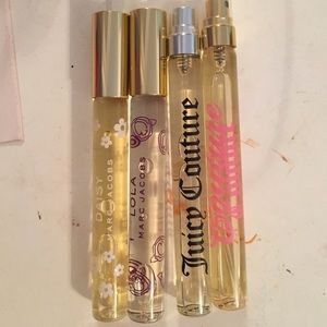 Marc Jacobs and Juicy Couture purse perfumes