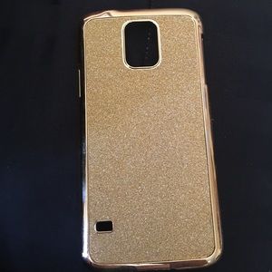 Samsung Galaxy s5 gold plastic Case