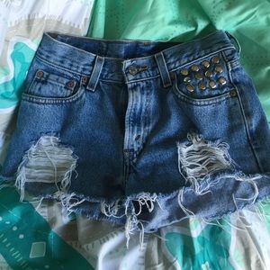 Distressed Levi's Shorts