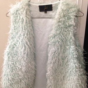 Faux fur vest