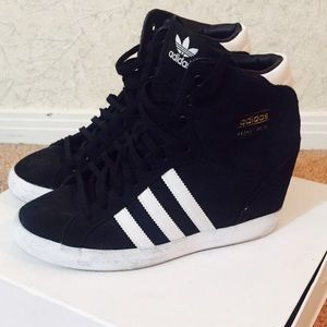 Adidas suede hidden wedge sneaker