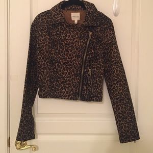 Cheetah print silence + noise jacket