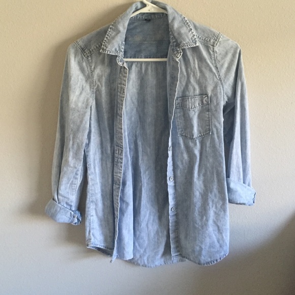 denim button up shirt