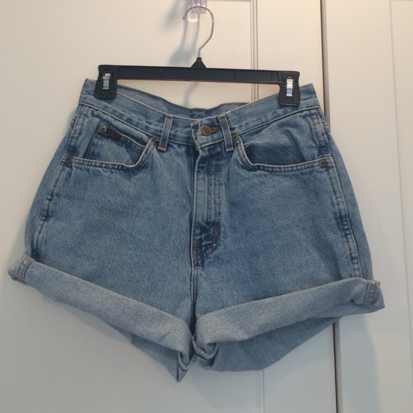 Denim High-Waisted Shorts