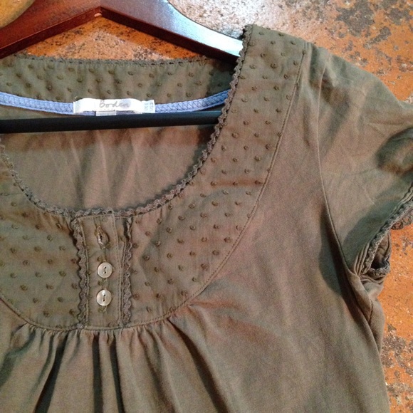 Olive green Boden top