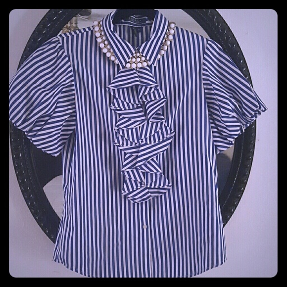 Unique striped blouse