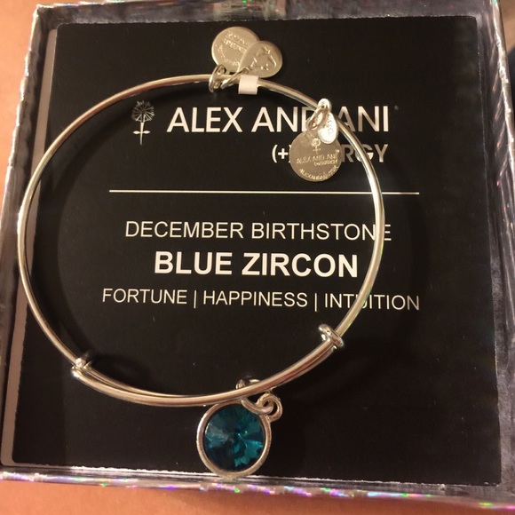 Alex and Ani blue zircon bracelet